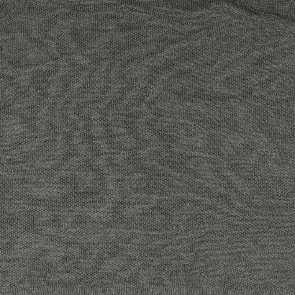 Gap  Mens Green V-Neck  Acrylic Pullover Jumper Size XL