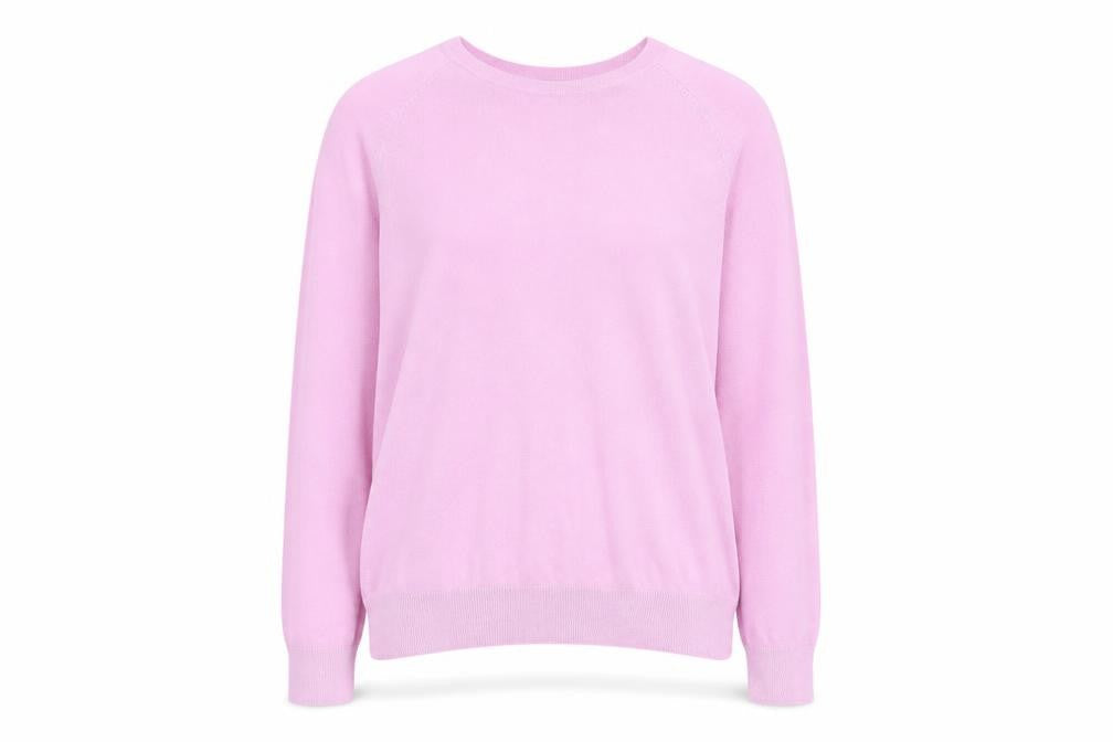 Dunnes Stores Womens Pink Round Neck  Viscose Pullover Jumper Size M