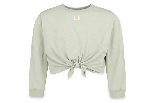 H&M Girls Green  Cotton Pullover Sweatshirt Size 8-9 Years  Pullover - L.A