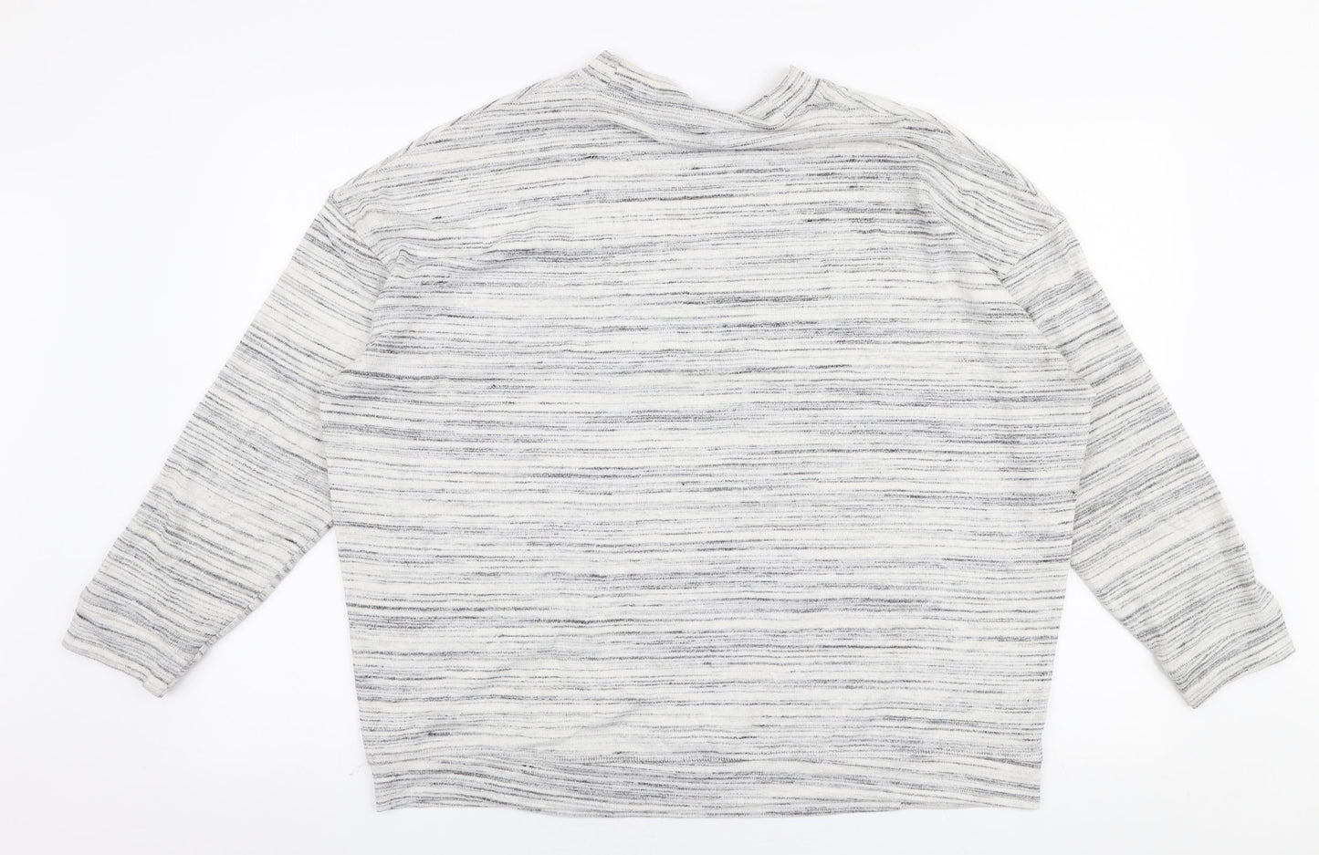 Marks and Spencer Womens Grey High Neck  Polyester Pullover Jumper Size 18