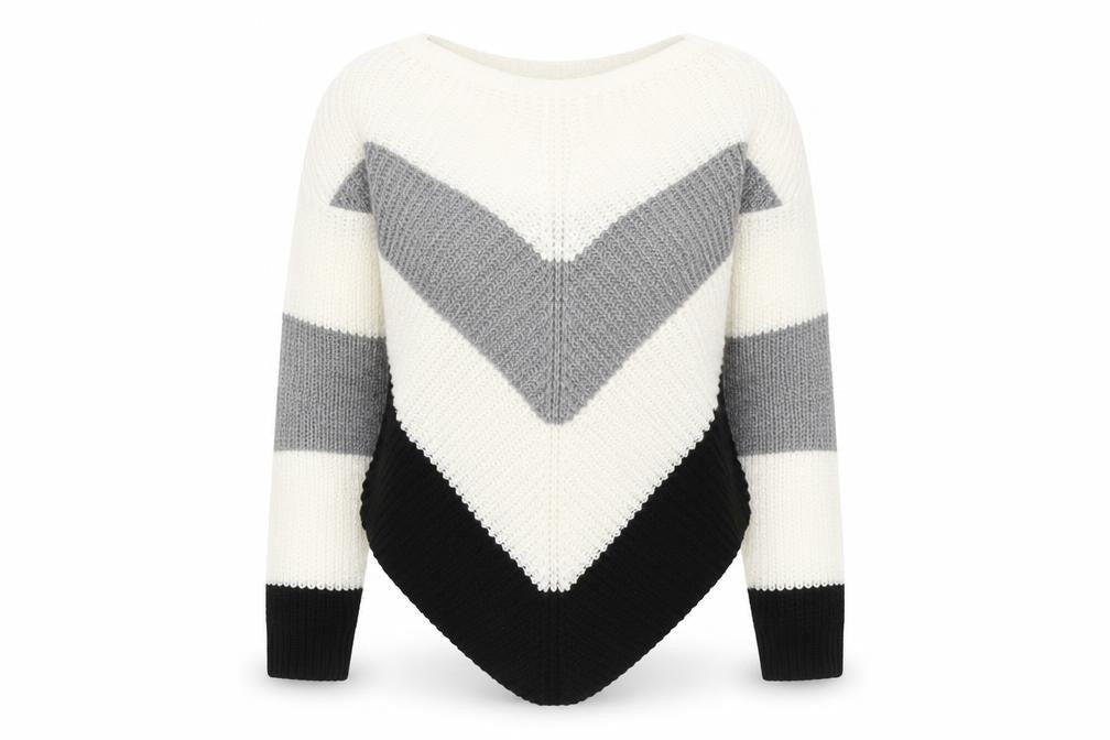 Select Womens White Round Neck  Acrylic Pullover Jumper Size S