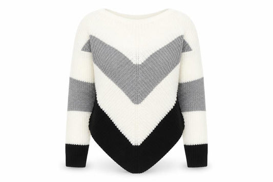 Select Womens White Round Neck  Acrylic Pullover Jumper Size S