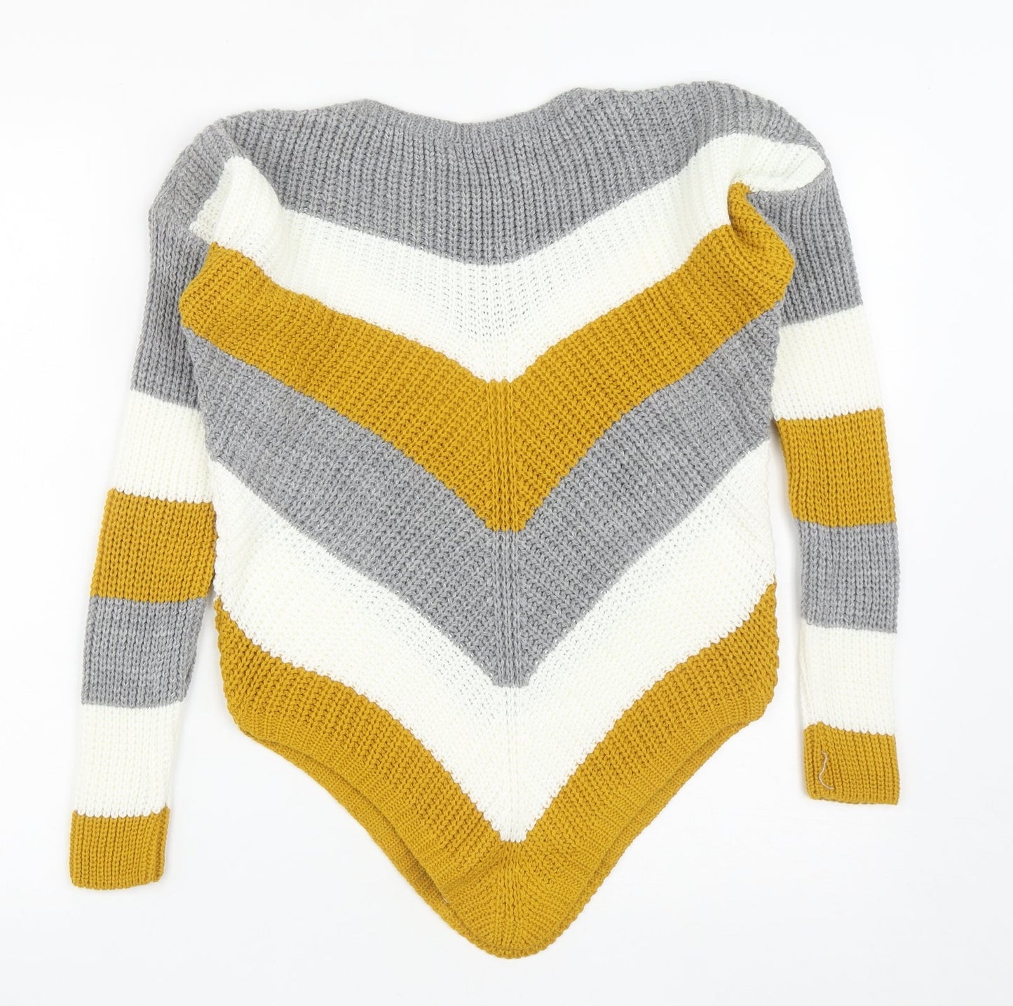 Select Womens Multicoloured Round Neck  Acrylic Pullover Jumper Size S