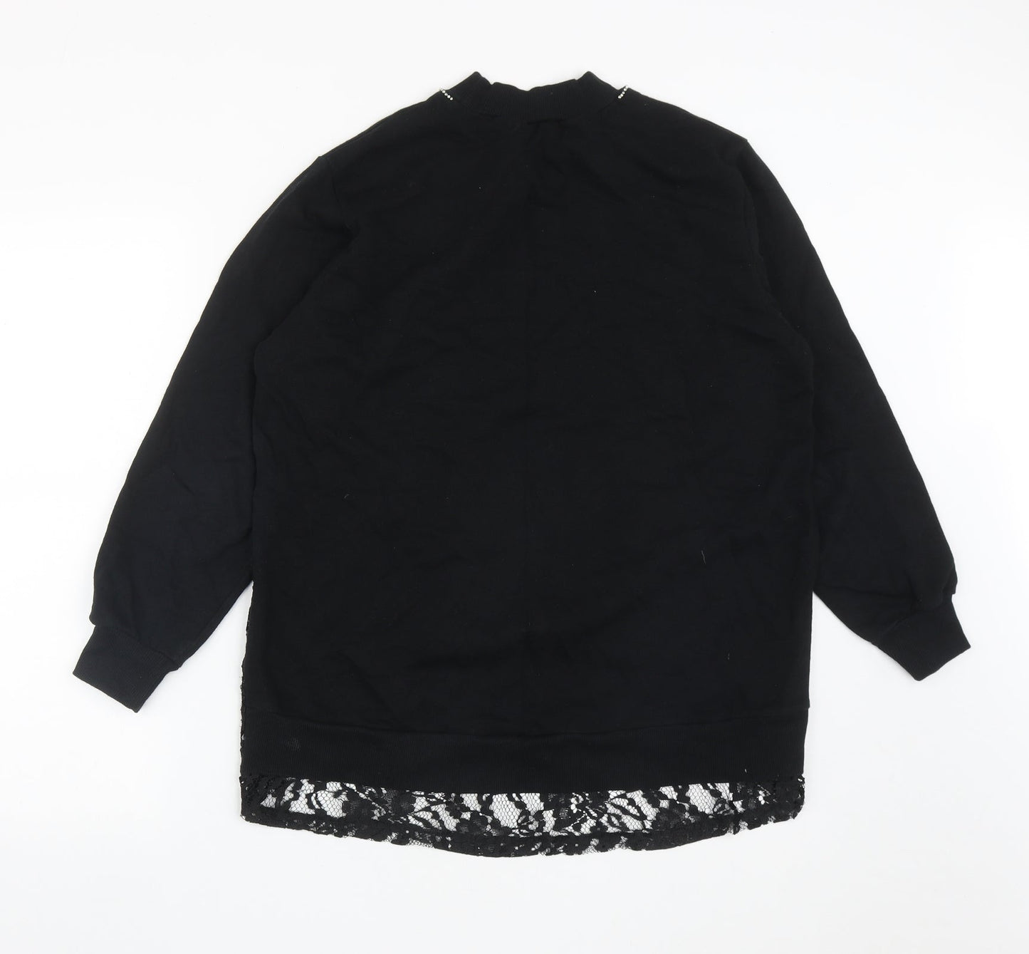 River Island Womens Black  Polyester  Sweatshirt Size S