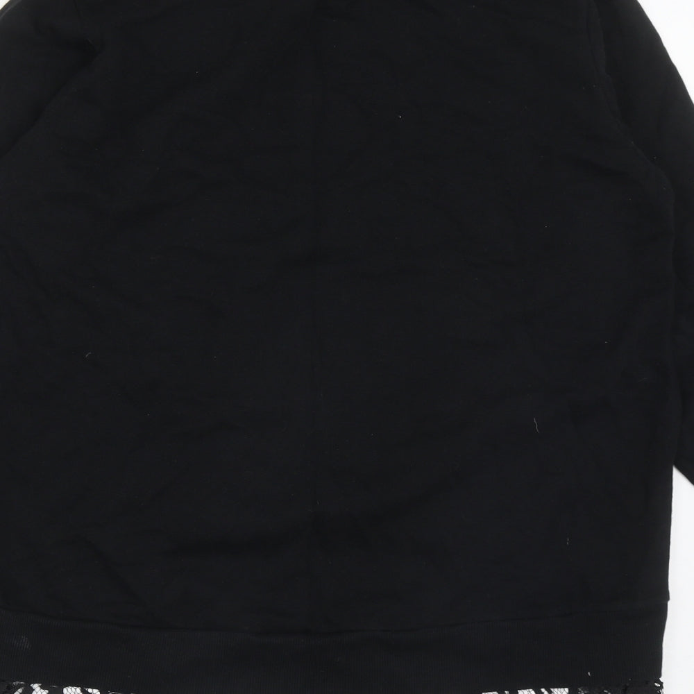 River Island Womens Black  Polyester  Sweatshirt Size S