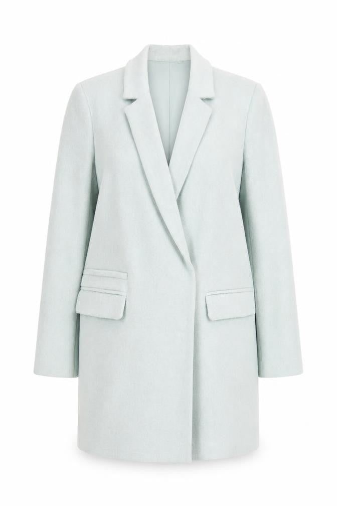 New Look Womens Green   Pea Coat Coat Size 12  Snap