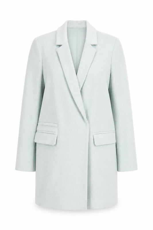 New Look Womens Green   Pea Coat Coat Size 12  Snap