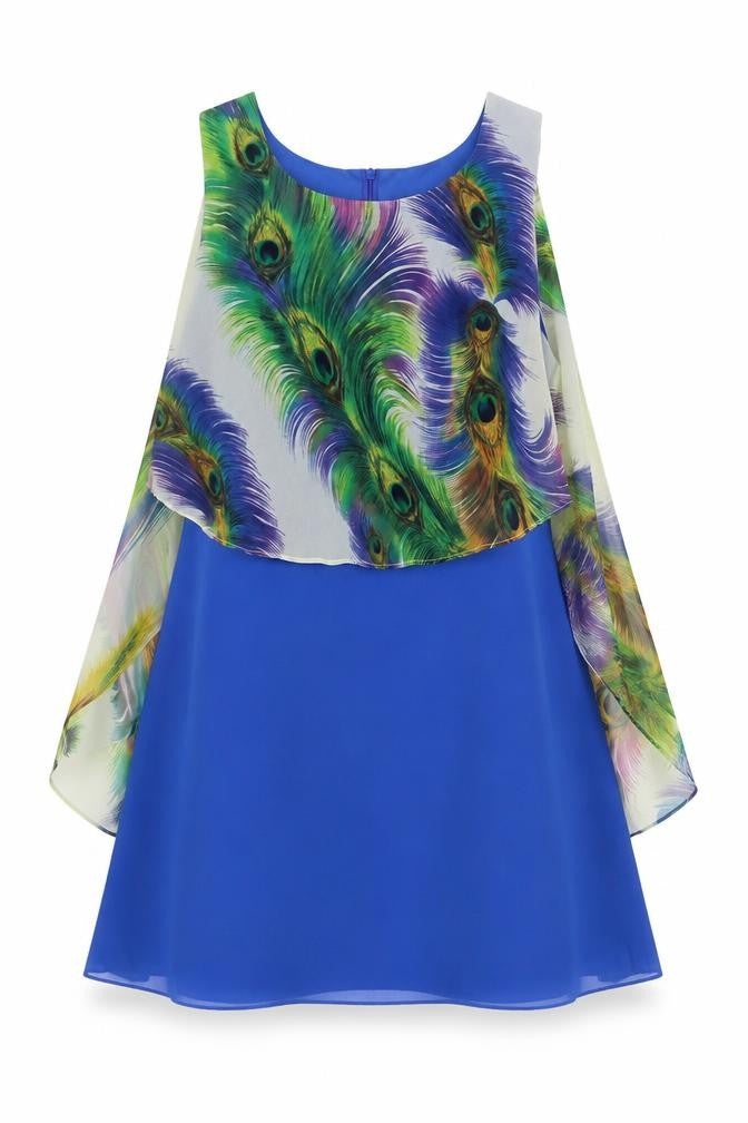Miss Patina Womens Multicoloured  Polyester A-Line  Size 12  Round Neck Zip