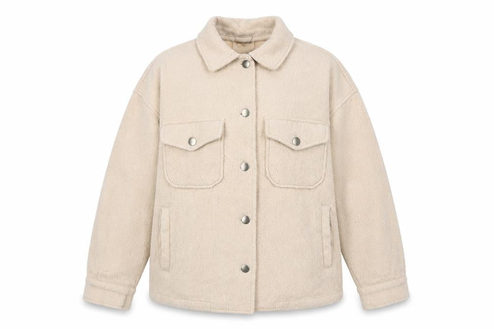 vivchi Womens Beige   Jacket  Size S  Button