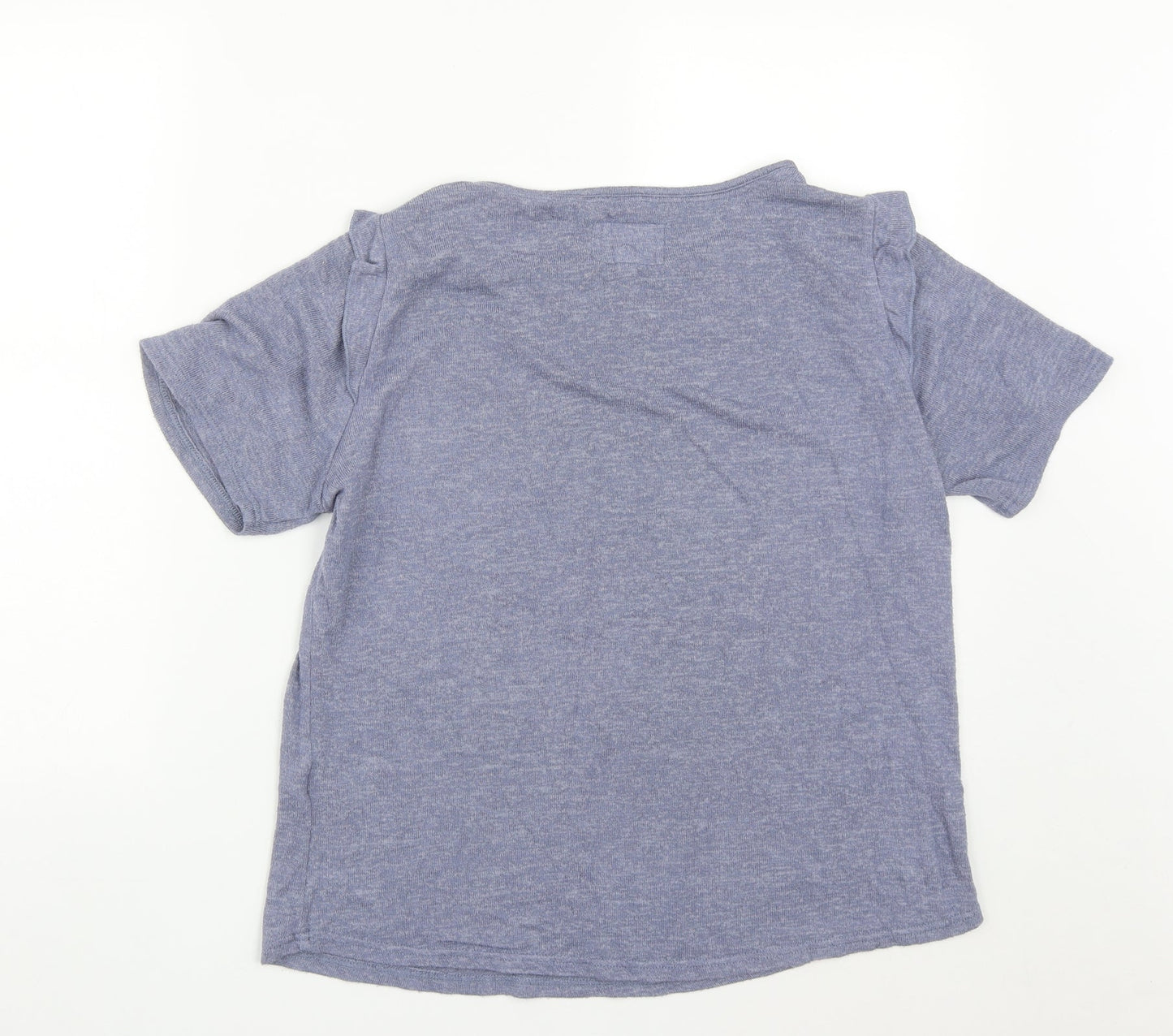 NEXT Womens Blue  Viscose Basic T-Shirt Size M Round Neck