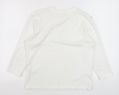 Savida Womens White Roll Neck  Polyester Pullover Jumper Size XL