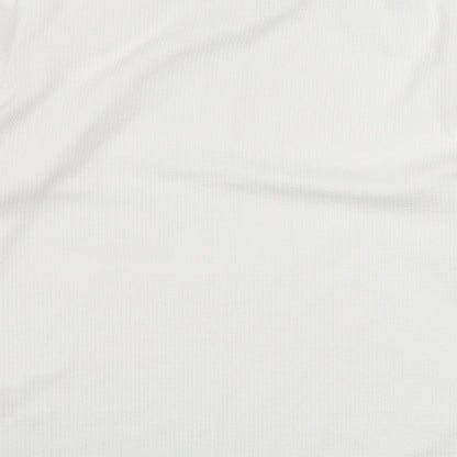 Savida Womens White Roll Neck  Polyester Pullover Jumper Size XL