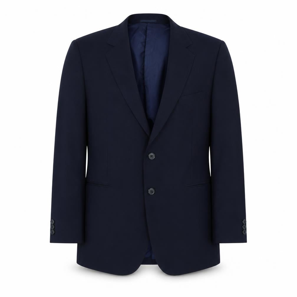 Preworn Mens Blue  Polyester Jacket Suit Jacket Size 42