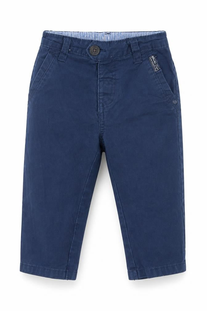 wollesbabes Boys Blue  Cotton Capri Trousers Size 12-18 Months  Button