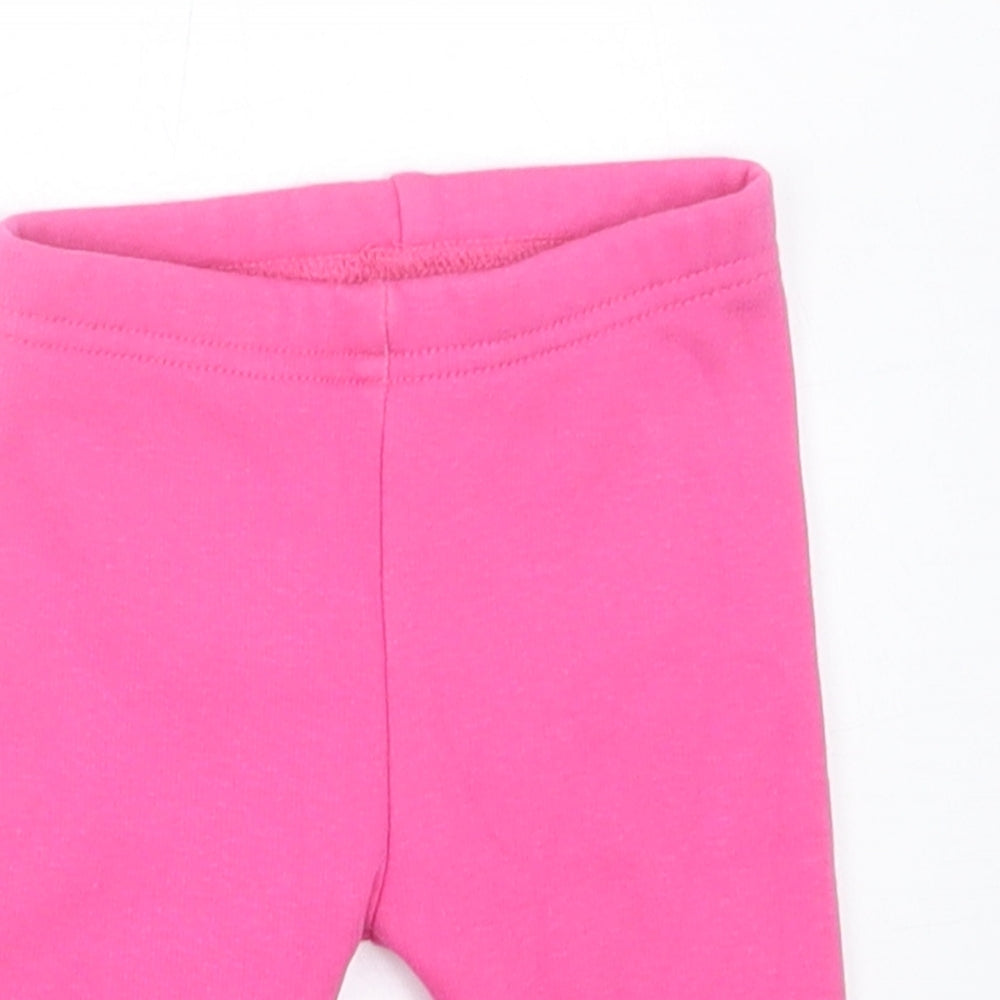 NEXT Girls Pink  Polyester Capri Trousers Size 3-6 Months  Pullover
