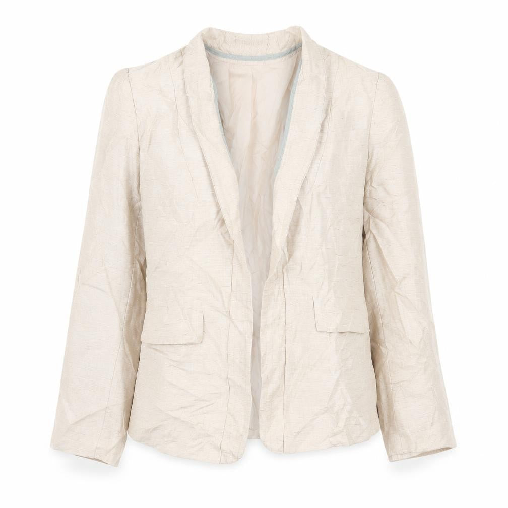 H&M Womens Beige   Jacket Blazer Size 10