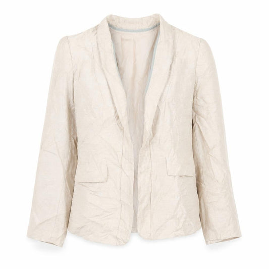 H&M Womens Beige   Jacket Blazer Size 10