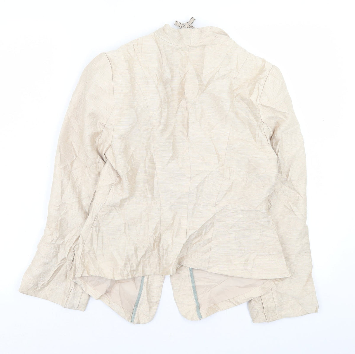 H&M Womens Beige   Jacket Blazer Size 10