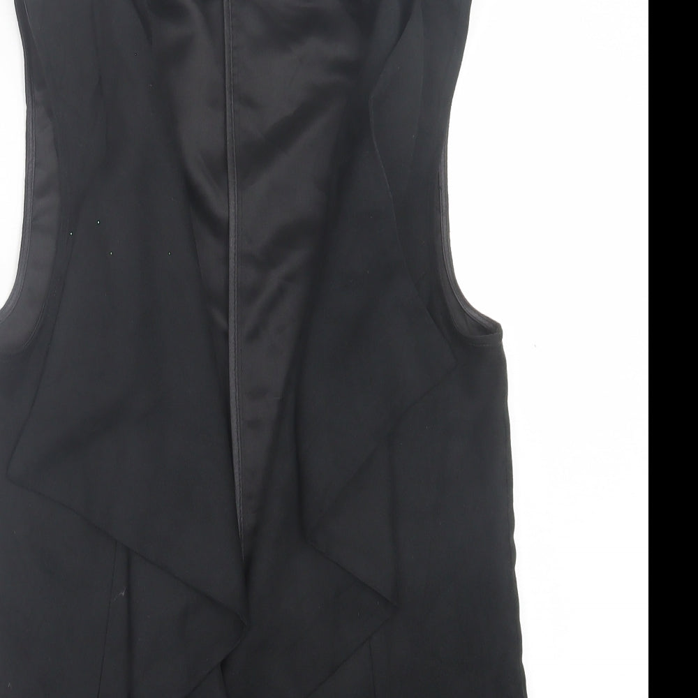 Dorothy Perkins Womens Black  Polyester Kimono Blouse Size 10 V-Neck