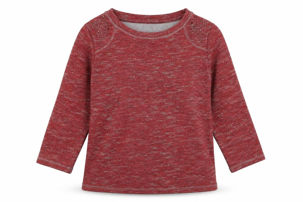 Anna Rose Womens Red  Polyester Basic Blouse Size S Roll Neck