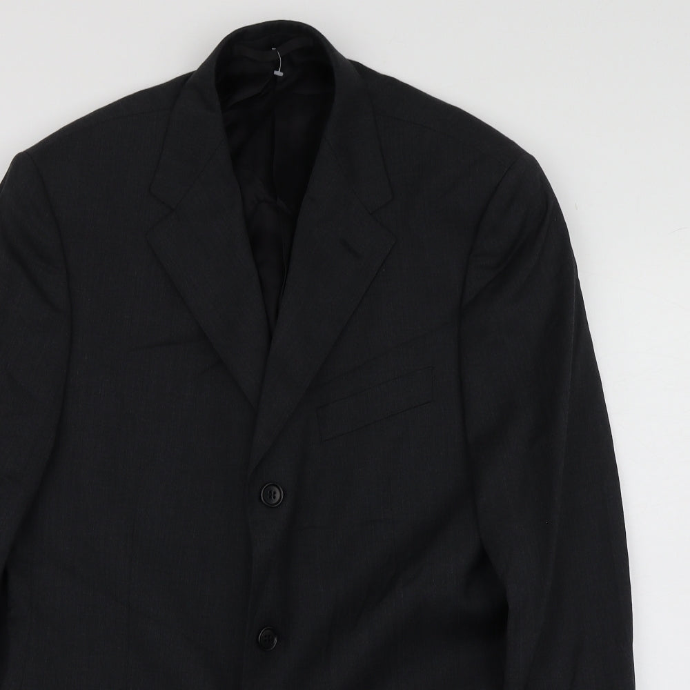 M&S Mens Grey  Wool Jacket Suit Jacket Size M