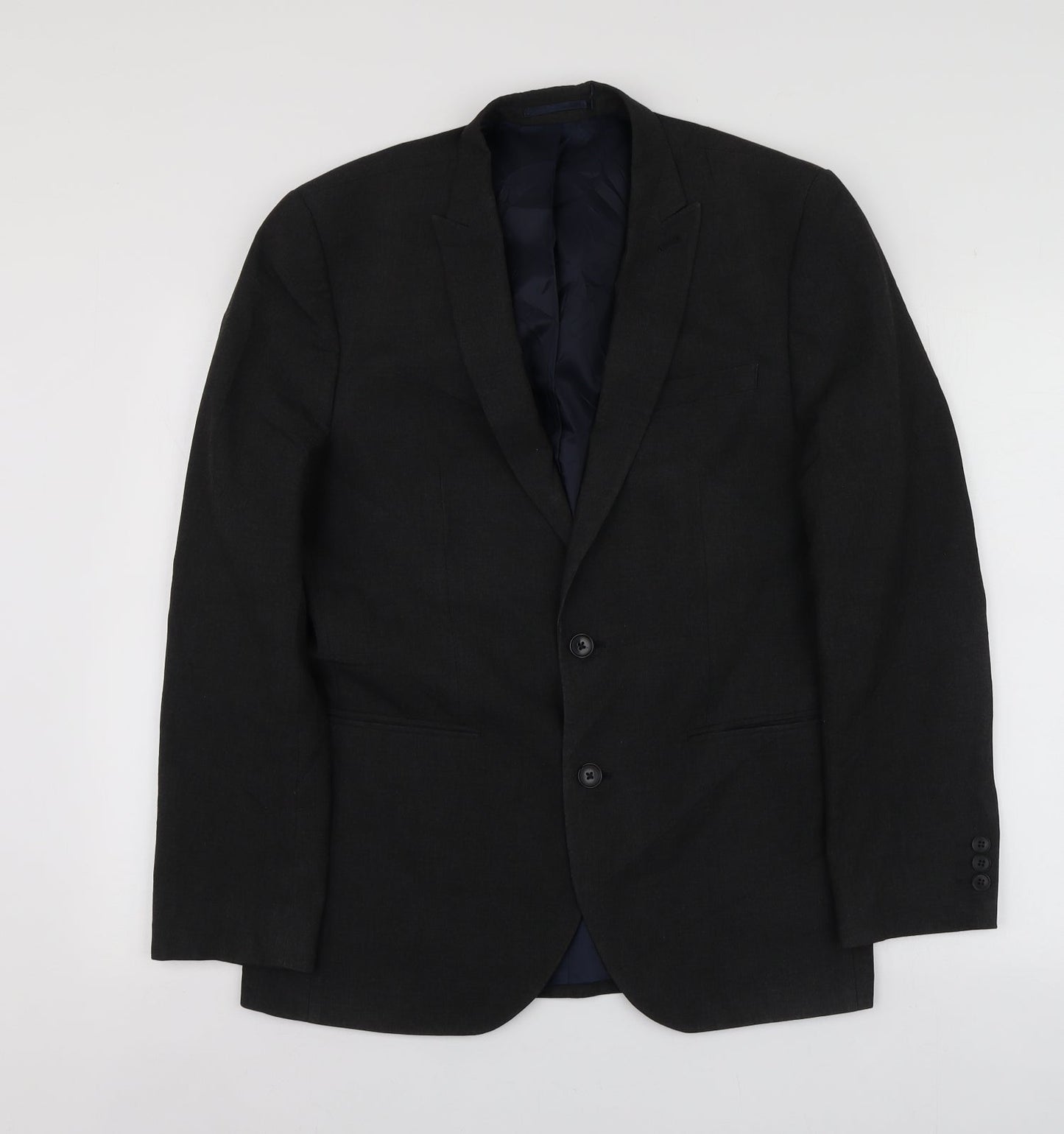 NEXT Mens Grey  Polyester Jacket Suit Jacket Size M