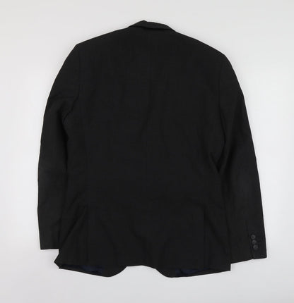 Next Mens Grey  Polyester Jacket Suit Jacket Size M