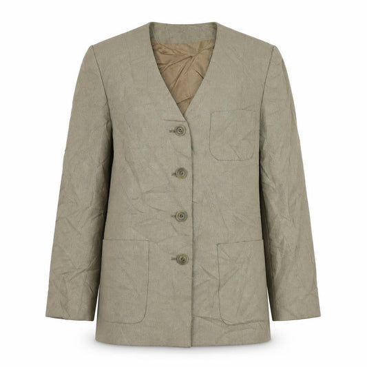 Bianca Womens Beige  Lyocell Jacket Suit Jacket Size 38