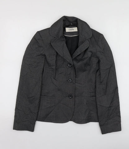 Preloved BHS Womens Grey  Polyester  Suit Jacket Size 8 - Front