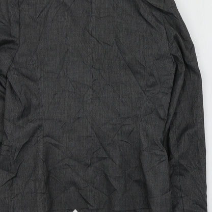 Preloved BHS Womens Grey  Polyester  Suit Jacket Size 8 - Label