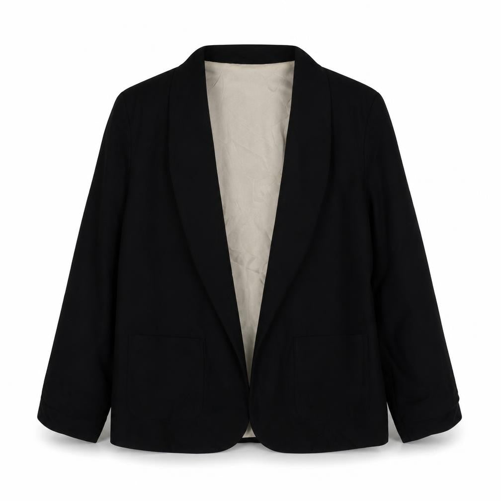 New Look Womens Black  Polyester Jacket Blazer Size 10