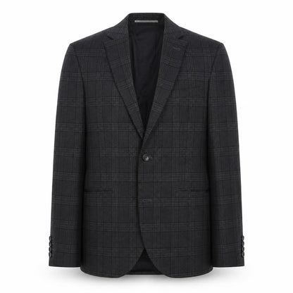 Next Mens Grey Check Polyester Jacket Suit Jacket Size 38