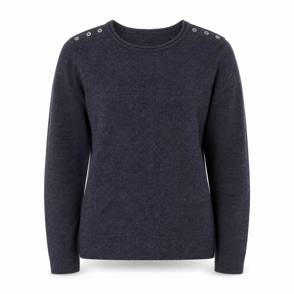 Atmosphere Womens Blue Round Neck  Acrylic Pullover Jumper Size 12