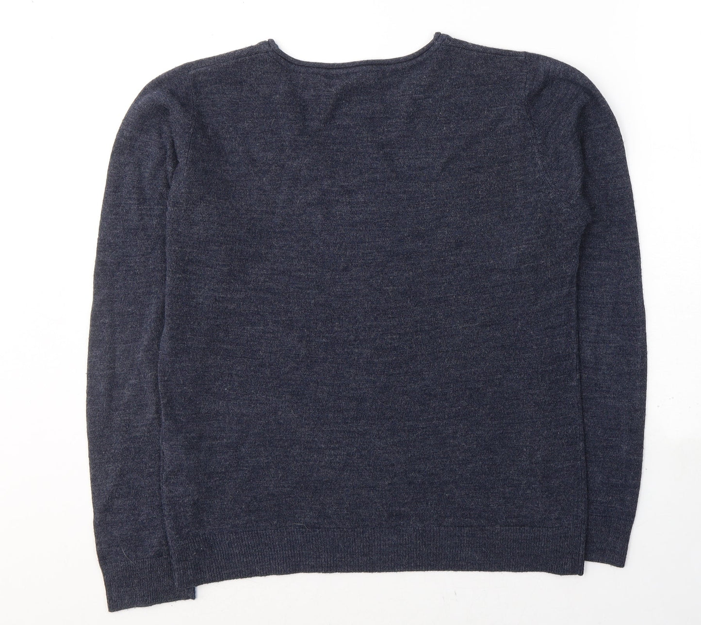Atmosphere Womens Blue Round Neck  Acrylic Pullover Jumper Size 12