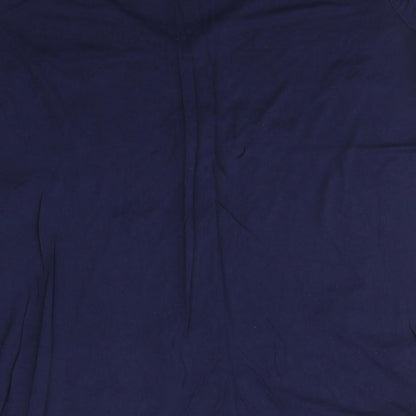 Preloved NEXT Womens Blue  Viscose Basic T-Shirt Size 6 Round Neck - Stars - Label