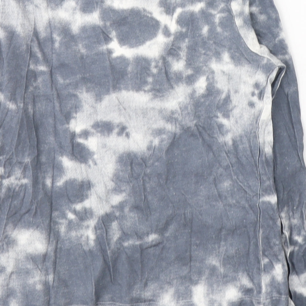 Primark Girls Grey  Cotton Pullover Casual Size 9-10 Years Round Neck Pullover - TIE DYE