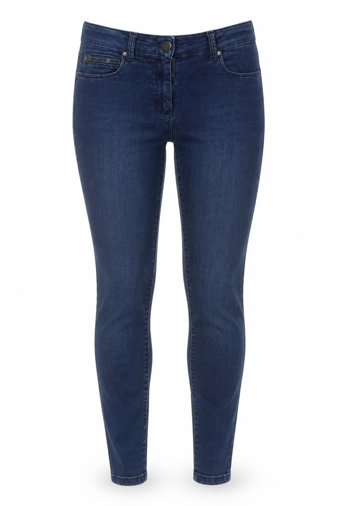 Marks & Spencer Womens Blue  Cotton Jegging Jeans Size 8 L29 in Regular Button