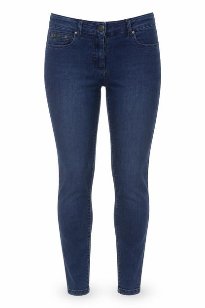 Marks & Spencer Womens Blue  Cotton Jegging Jeans Size 8 L29 in Regular Button