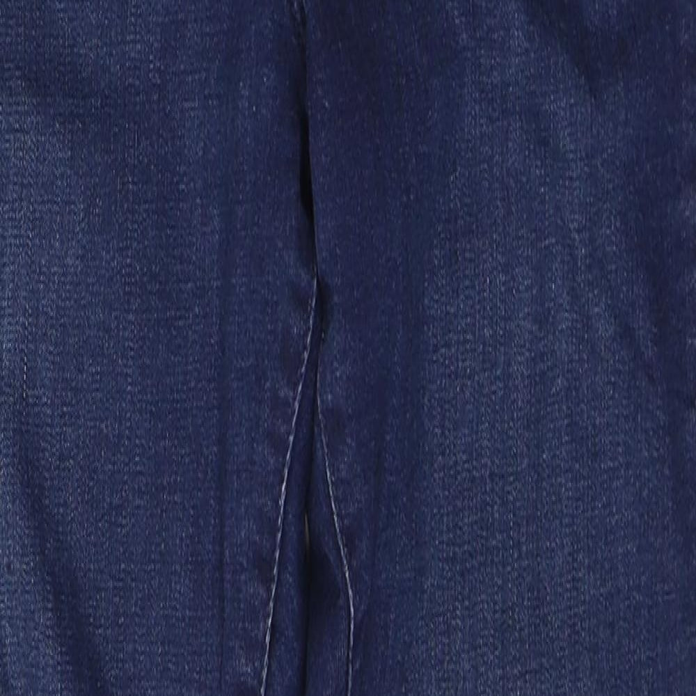 Marks and Spencer Womens Blue  Cotton Jegging Jeans Size 8 L29 in Regular Button