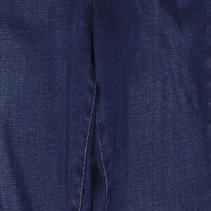 Marks & Spencer Womens Blue  Cotton Jegging Jeans Size 8 L29 in Regular Button
