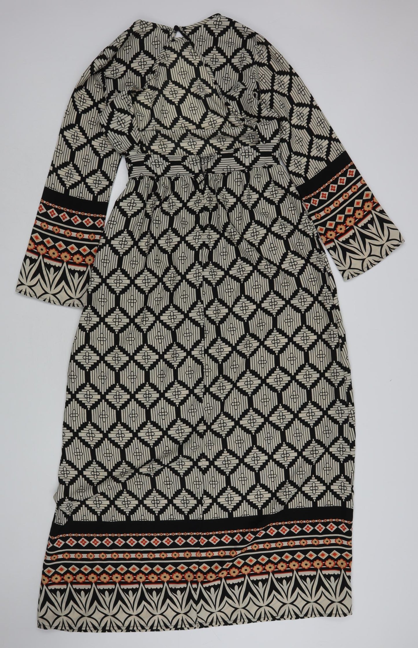 Glamorous Womens Multicoloured Geometric Polyester A-Line  Size XS  Round Neck