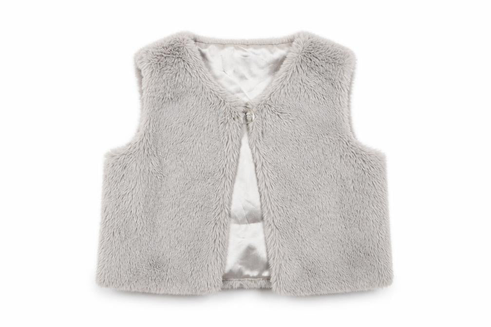 Primark Boys Grey   Gilet Waistcoat Size 24 Months   Button