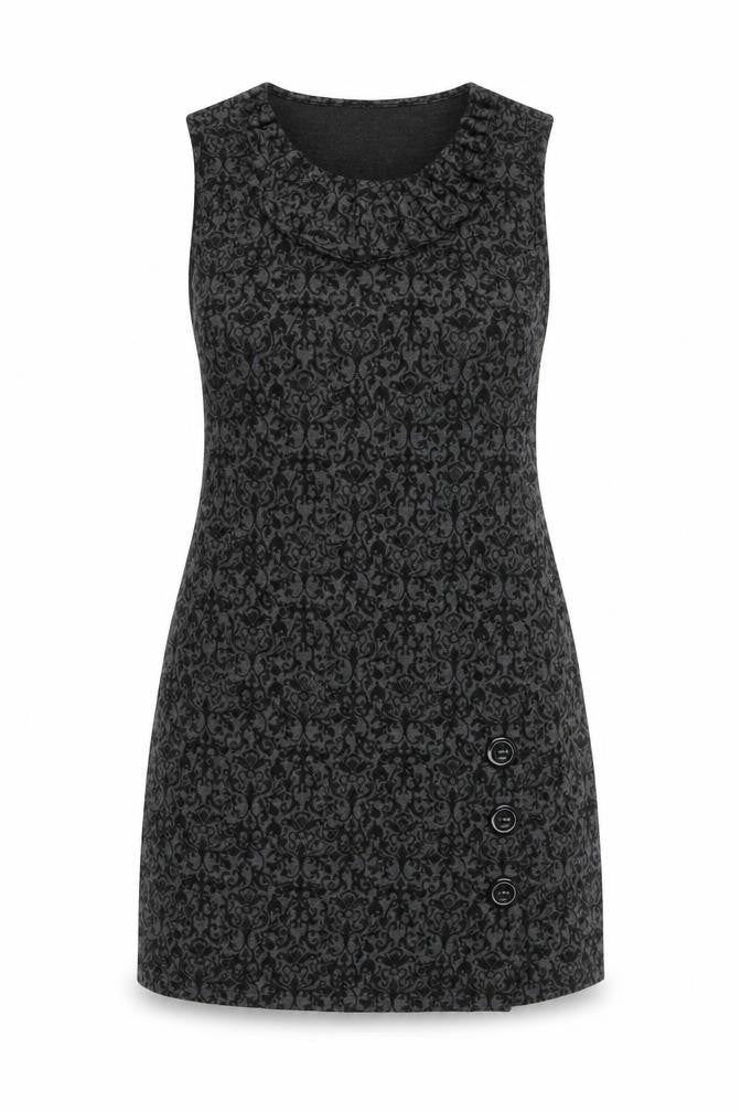 Select Womens Grey Floral Polyester Bodycon  Size 10  Roll Neck Pullover