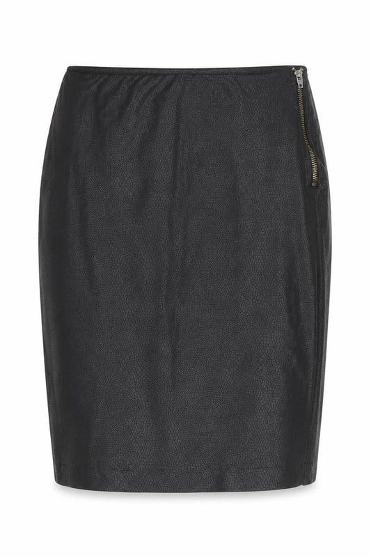 Pied A Terre Womens Black Animal Print Polyester Straight & Pencil Skirt Size 8   Zip