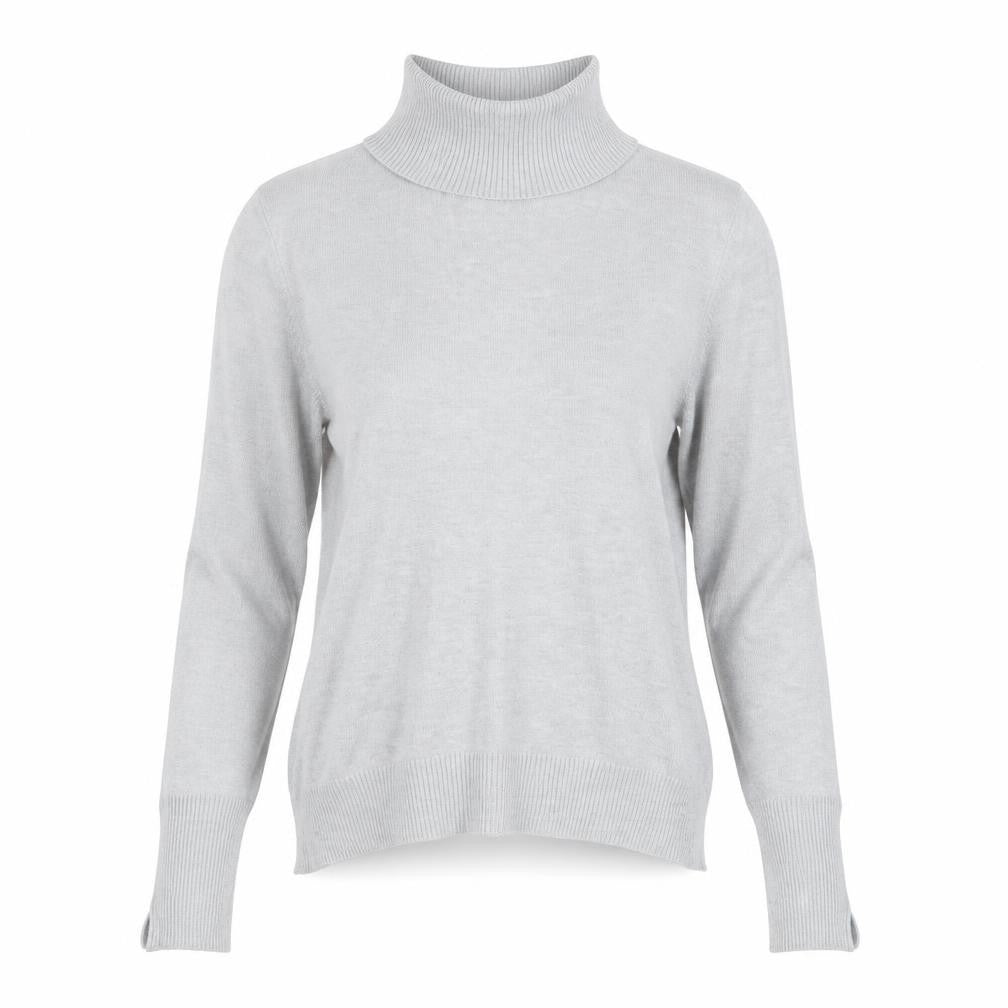 Savida Womens Grey Roll Neck  Viscose Pullover Jumper Size S