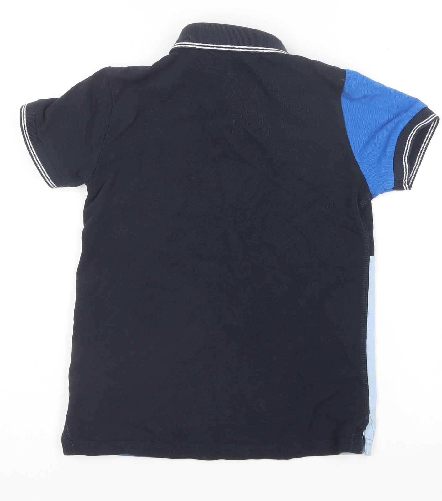 NEXT Boys Blue  Cotton Basic Polo Size 5-6 Years Collared