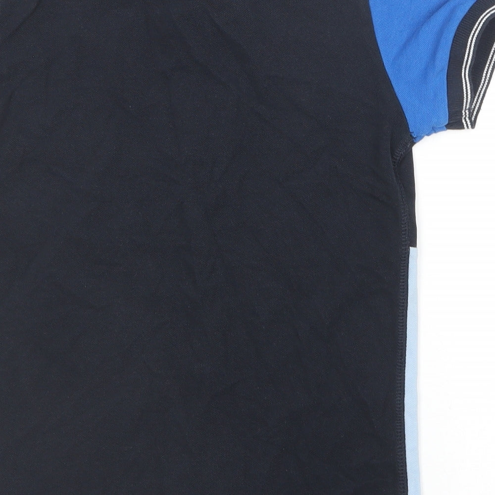NEXT Boys Blue  Cotton Basic Polo Size 5-6 Years Collared