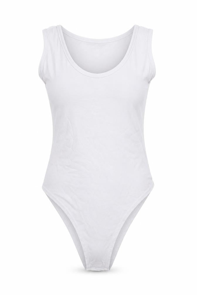 Rebel Womens White  Viscose Unitard One-Piece Size 10  Snap