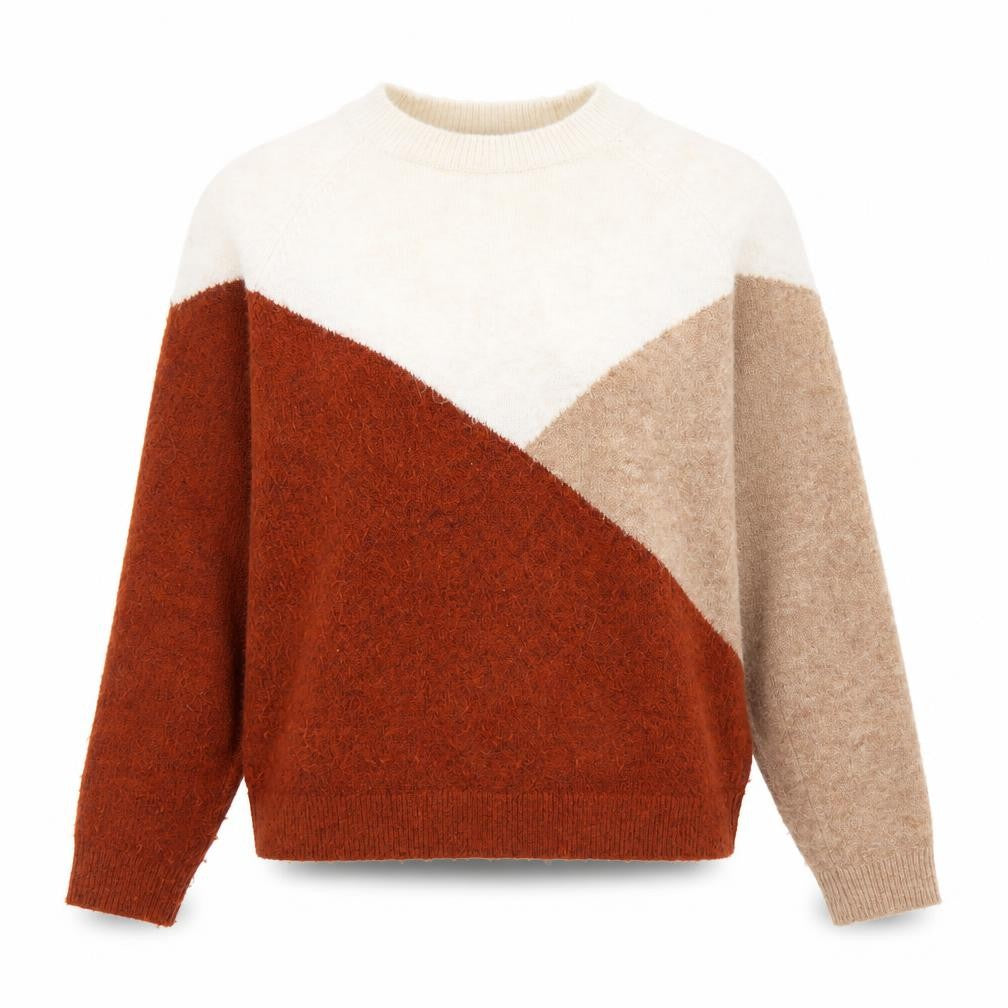 Matalan Womens Multicoloured Mock Neck  Acrylic Pullover Jumper Size S
