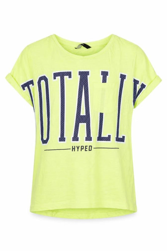 George Girls Green  Cotton Basic T-Shirt Size 8-9 Years Round Neck